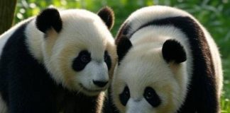 Corea del Sud, compiono 2 anni le prime due gemelle di panda giganti