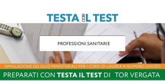 Università Tor Vergata, simulazione per aspiranti medici e odontoiatri con ‘Testa il Test’