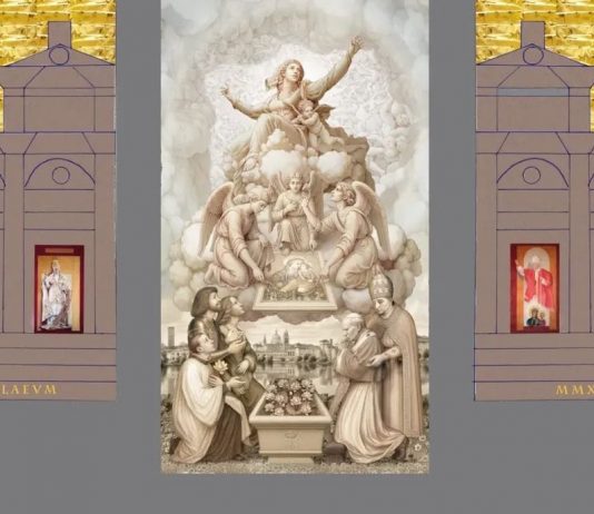 “Ianua Coeli”, la colossale opera collettiva che colorerà il sagrato del Santuario di Grazie