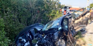 Pegognaga, carambola tra auto. Gravi 53enne e mamma 41enne: feriti i suoi due figli e due amici