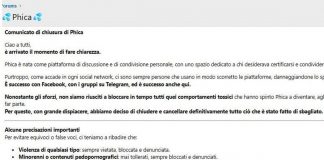 Chiude forum sessista ‘Phica’: “Non siamo riusciti a bloccare comportamenti tossici”