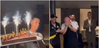 Sorpresa Ronaldo, porta una torta al… cuoco dell’Al Nassr