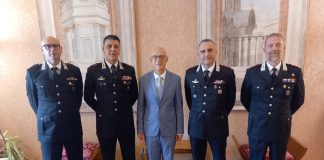 Carabinieri, il Prefetto saluta il Colonnello Di Stefano e i comandanti in partenza