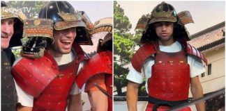 Alcaraz con armatura e spada: a Tokyo il nuovo look da samurai