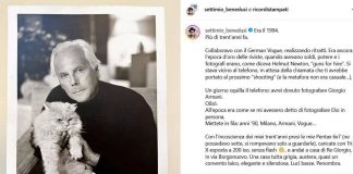 Armani, Benedusi: “Era come fotografare Dio, con lui finisce un mondo”