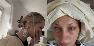 Bella Hadid, lacrime e flebo: le foto che preoccupano i fan