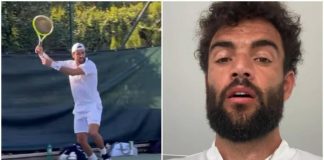 Berrettini, ritorno in campo vicino? Matteo si allena con… una nuova barba