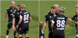 Erkin, follia in Turchia: l’ex Inter tira uno schiaffo a un compagno