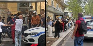 Paura vicino alla sinagoga di Roma, una moto si schianta sulla pensilina del bus: ferita un’anziana