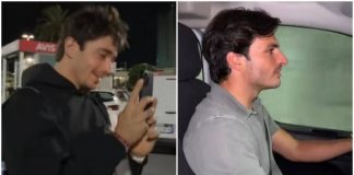 Leclerc, atterraggio d’emergenza dopo Baku. E lui affitta un van… con Sainz