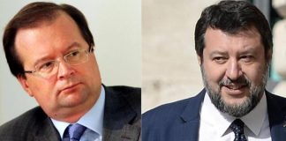 Salvini: “Saluto ad ambasciatore russo? Preferisco stretta di mano a sguardo rabbioso”. Opposizioni all’attacco