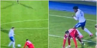 Portiere prova dribbling, attaccante centra un compagno sulla linea: disastri in Repubblica Ceca