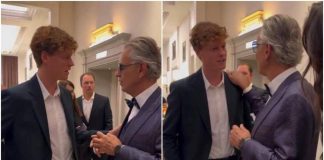 Sinner presenta la sua Fondazione e incontra… Bocelli