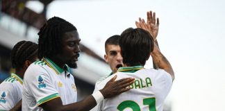 La Roma batte il Sassuolo 1-0 e aggancia il Napoli, Dybala decisivo