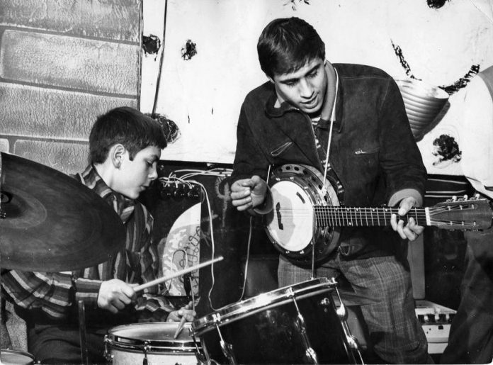 Dall'Aglio bambino e Celentano