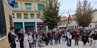 Pegognaga, buona partecipazione alla manifestazione pro Flotilla