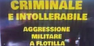 Al corteo di Milano volantino con Meloni vestita da gerarca fascista