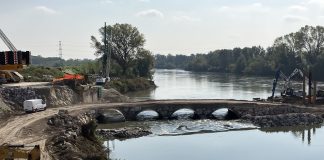 Raddoppio: in dirittura guado per nuovo ponte sull’Oglio. Poi il via alla pila centrale