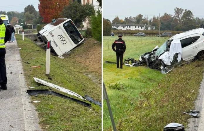 incidente autobus suv