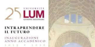 Università Lum, venerdì 7 novembre cerimonia di inaugurazione anno accademico