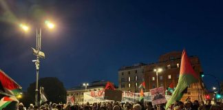 Gaza e Flotilla, manifestanti in piazza: “Stop complicità del governo con Israele”