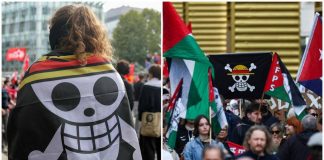 Teschio con cappello di paglia, perché il simbolo di ‘One Piece’ sbuca nei cortei per Gaza e Flotilla?