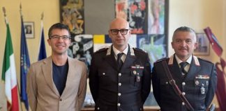 Suzzara, il sindaco Guastalli saluta il comandante dei carabinieri Fiore, prossimo al trasferimento