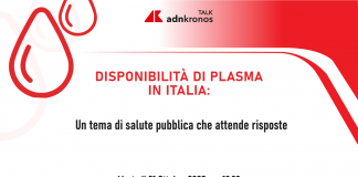 Disponibilità di plasma in Italia – Talk Adnkronos diretta domani dalle 10