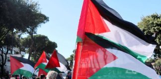 Sciopero per Gaza, corteo pro Pal a Coverciano: “Italia-Israele non deve giocarsi”