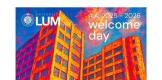 Università, un’opera murale di Luigi Loquarto per il welcome day della Lum
