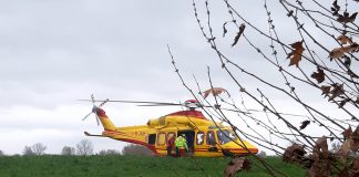 Pegognaga: padre e figlio coinvolti in un incidente, bimbo elitrasportato a Brescia