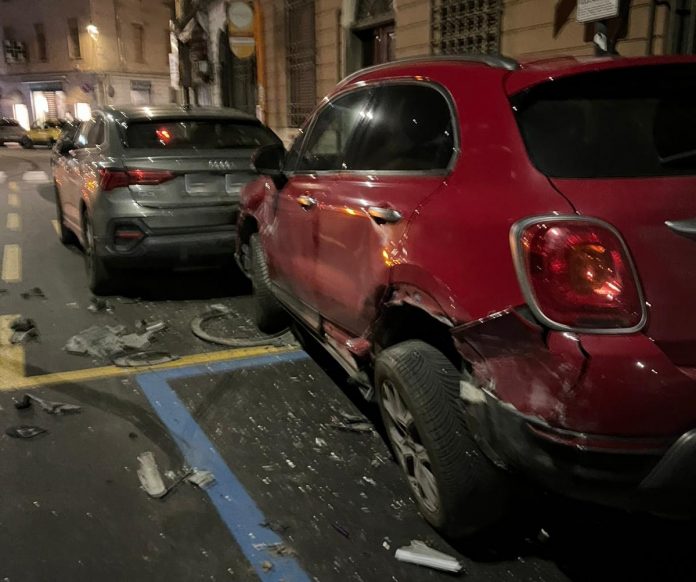 auto distrutta via XX Settembre dopo furto
