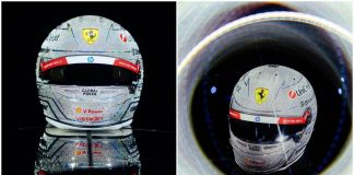 Hamilton, casco speciale e… splendente a Las Vegas