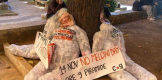 Fantocci con il volto di Meloni e Gasparri alla Sapienza. Il senatore: “Minacce non ci intimidiscono”
