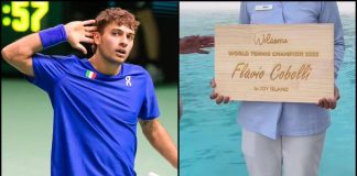 Cobolli, accoglienza da star alle Maldive: il cartello per celebrare la Coppa Davis