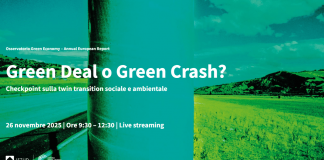‘Green deal o Green crash?’, il punto su transizione sociale e ambientale