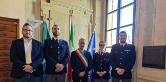 Ostiglia, Barberio ha incontrato i nuovi comandanti Cialona (Polizia Stradale) e Tramontan (Polfer)