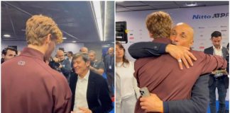 Sinner, ‘talismano’ Morandi alle Finals: “Mi hai portato fortuna”. E Spalletti lo abbraccia
