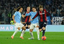 Lazio-Bologna 1-1, Isaksen illude i biancocelesti, Odgaard risponde