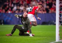 Il Napoli va ko in Champions, a Lisbona vince il Benfica 2-0