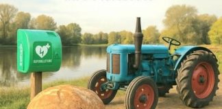 Pegognaga, il Gruppo Amatori Trattori d’Epoca (Gate) dona un defibrillatore