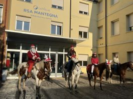 Bozzolo, festa di Santa Lucia e Babbo Natale porta gioia ai nonni della Rsa