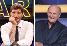 Ascolti tv, la prima serata è di ‘Un Professore’ su Rai1. Testa a testa tra De Martino e Scotti
