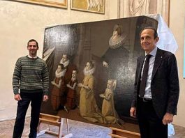 Cultura e imprese insieme: presentato il restauro del dipinto cinquecentesco della famiglia Petrozzani