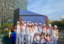 Milano-Cortina: emozione a palazzo Mattei a Roma per passaggio Fiamma olimpica