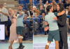 Fognini-Lini, dalla pista di Ballando al campo da tennis: lo show tra un match e l’altro
