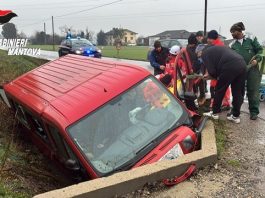 Incidente a Gazoldo: pulmino per disabili esce di strada, tre feriti in ospedale