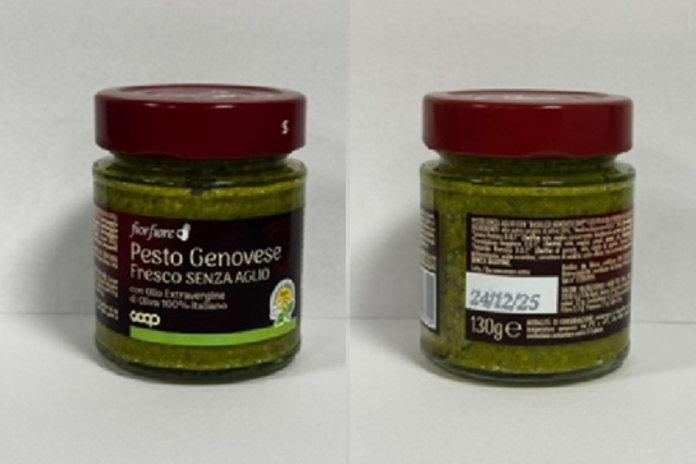 pesto genovese coop ritirato