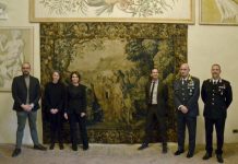 L’arazzo confiscato alla mafia sarà collocato al Ducale nella Domus Nova