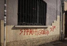 ‘Spara a Giorgia’, scritta contro Meloni siglata Br su sede Lega di Busto Arsizio